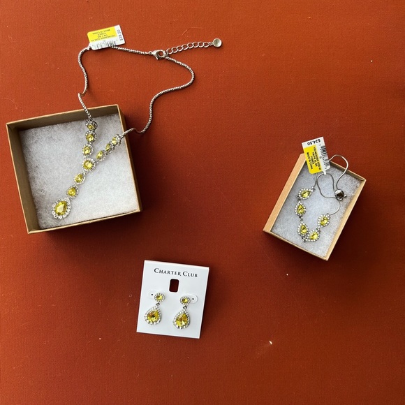 CHARTER CLUB Pavè & Stone Drop Crystal Earrings - Picture 8 of 10